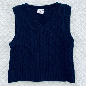 Polarn O. Pyret V Neck Cable Sweater Size 6-9 Months